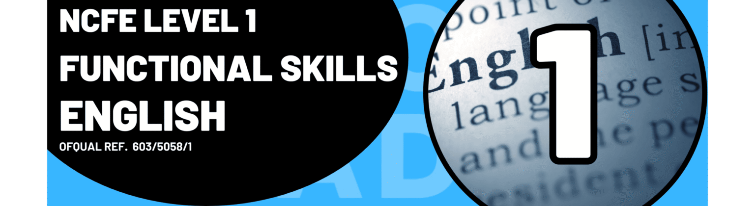 NCFE Level 1 Functional Skills English - OCAD