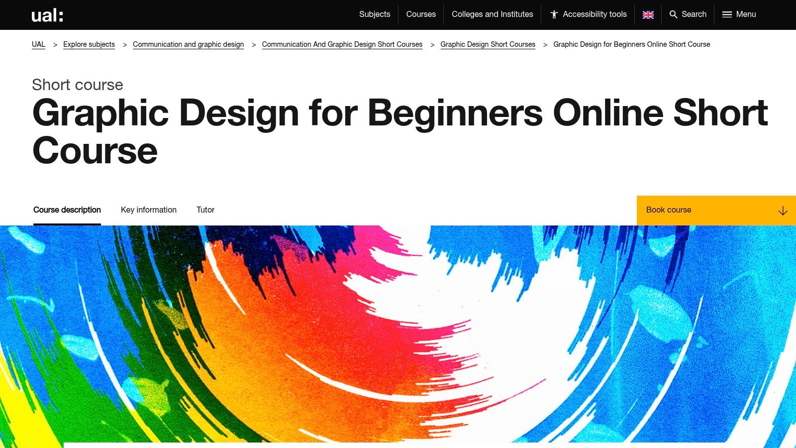 University of the Arts London Short Courses, Graphic Design for Beginners